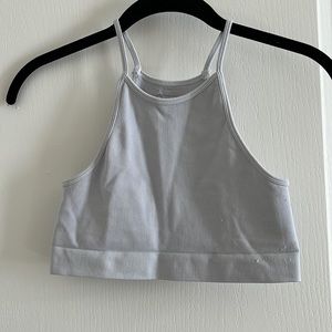 Light blue sports bra